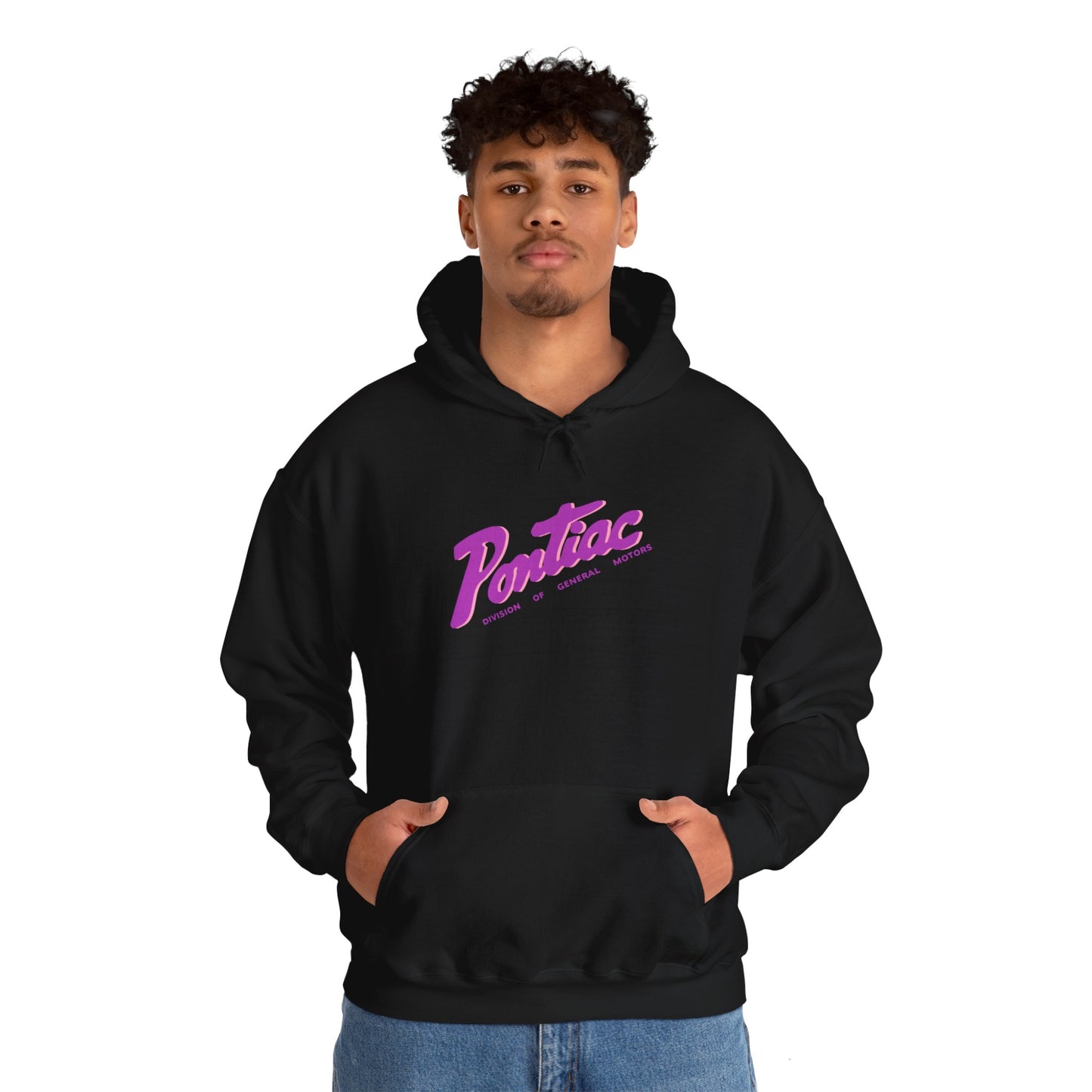 Vintage 1950s Pontiac Hoodie 2-Tone Purple & Pink