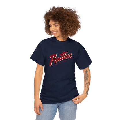 Vintage 1950s Pontiac T-Shirt, 2-Tone Red & Cream