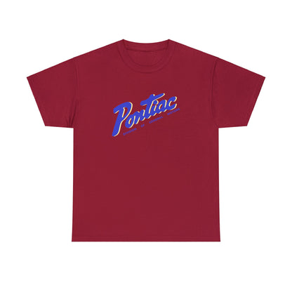 Vintage 1950s Pontiac T-Shirt, 2-Tone Blue & Cream