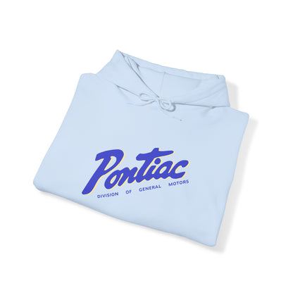 Vintage 2-tone Pontiac Hoodie Blue & Cream