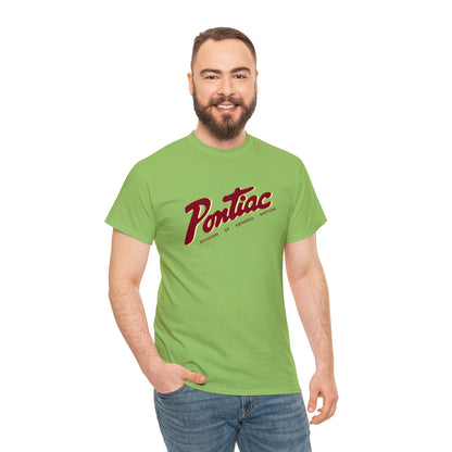 Vintage 1950s Pontiac T-Shirt, 2-Tone Red & Cream