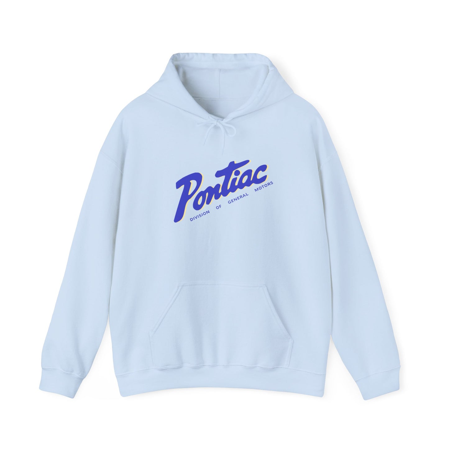 Vintage 2-tone Pontiac Hoodie Blue & Cream