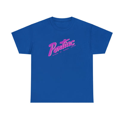 Vintage 1950s Pontiac T-Shirt, 2-Tone Purple & Pink