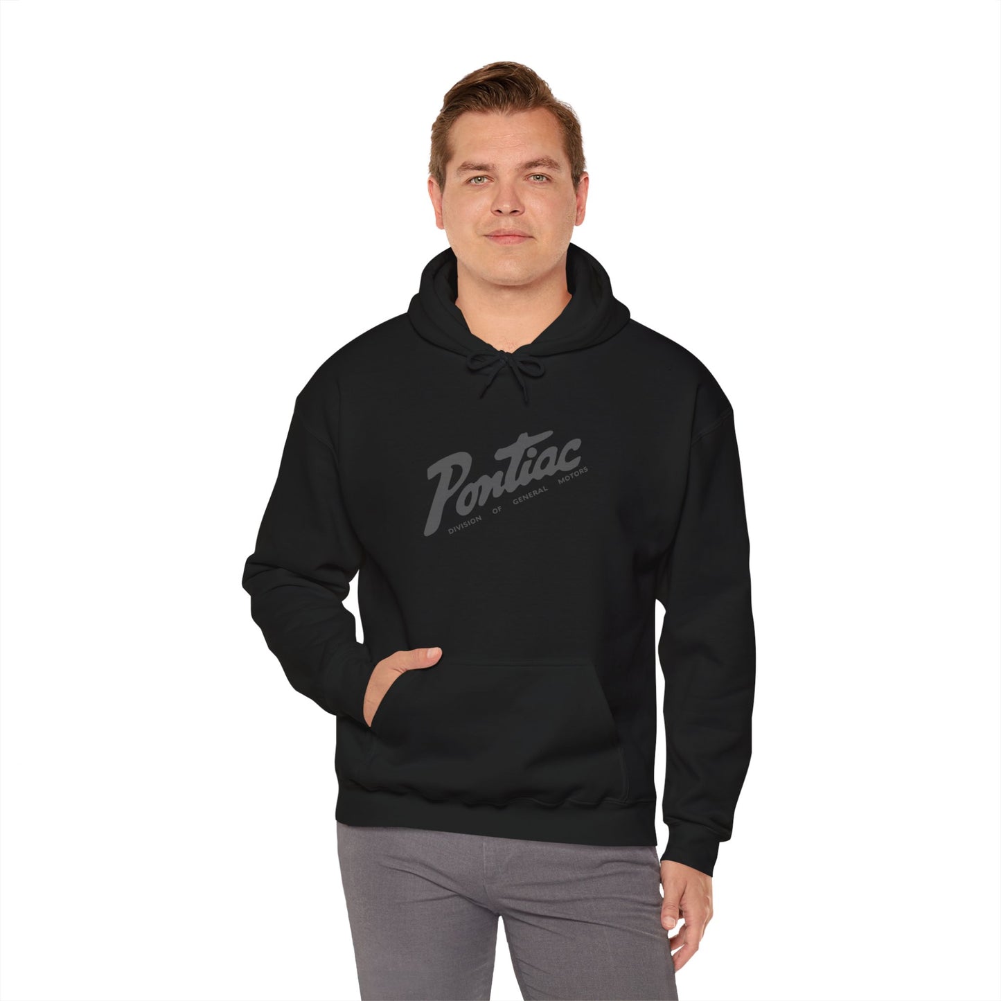 Vintage 1950s Pontiac Hoodie, Grey