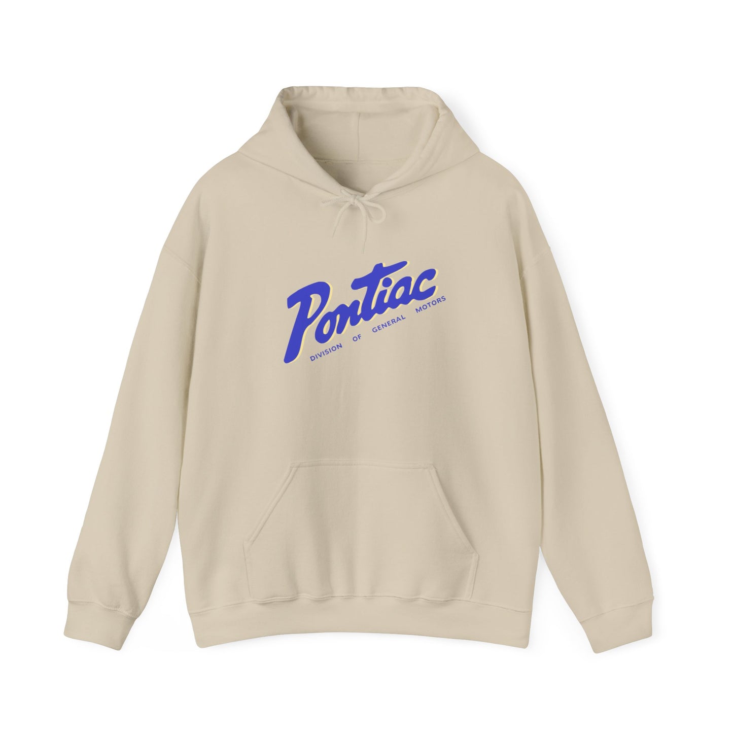 Vintage 2-tone Pontiac Hoodie Blue & Cream