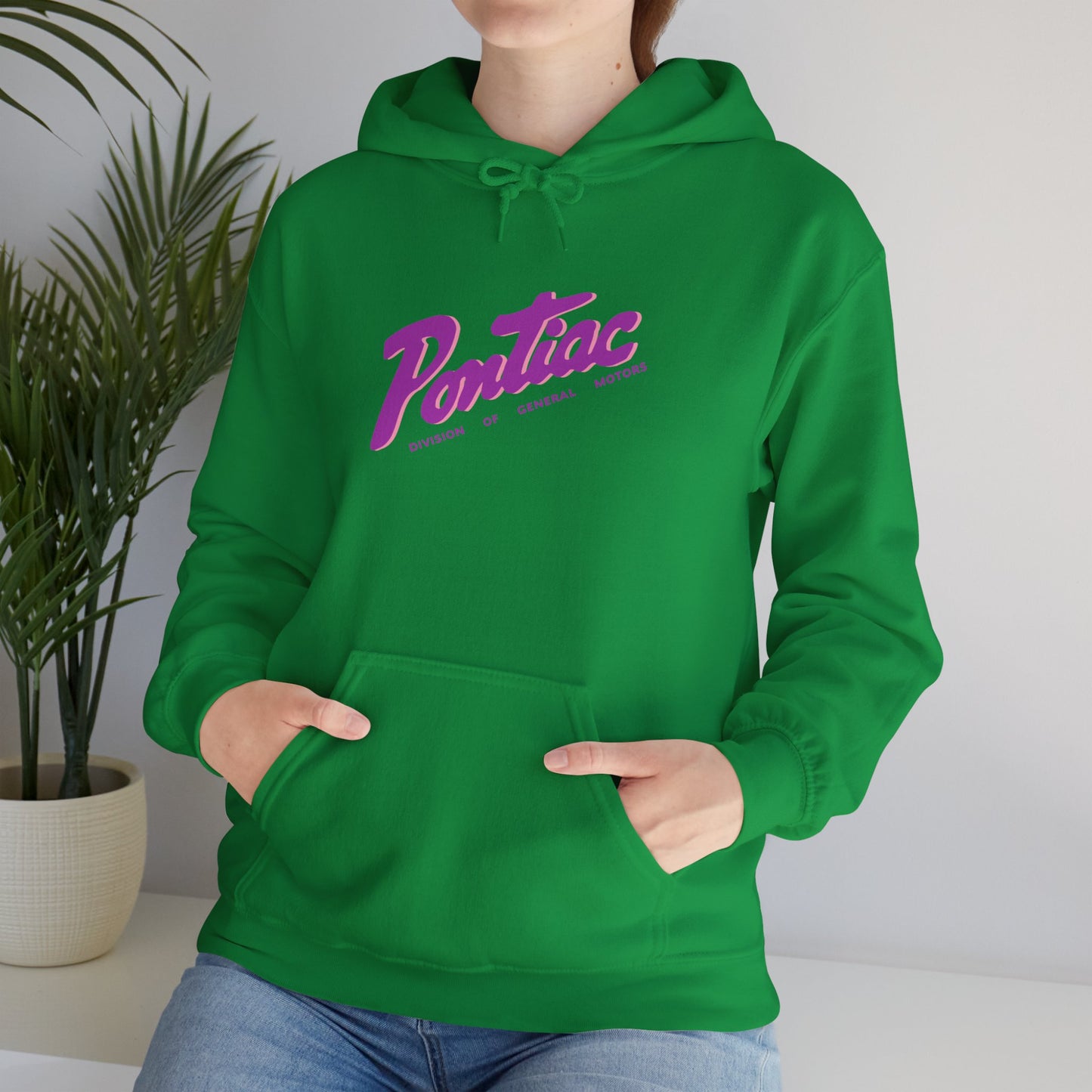 Vintage 1950s Pontiac Hoodie 2-Tone Purple & Pink