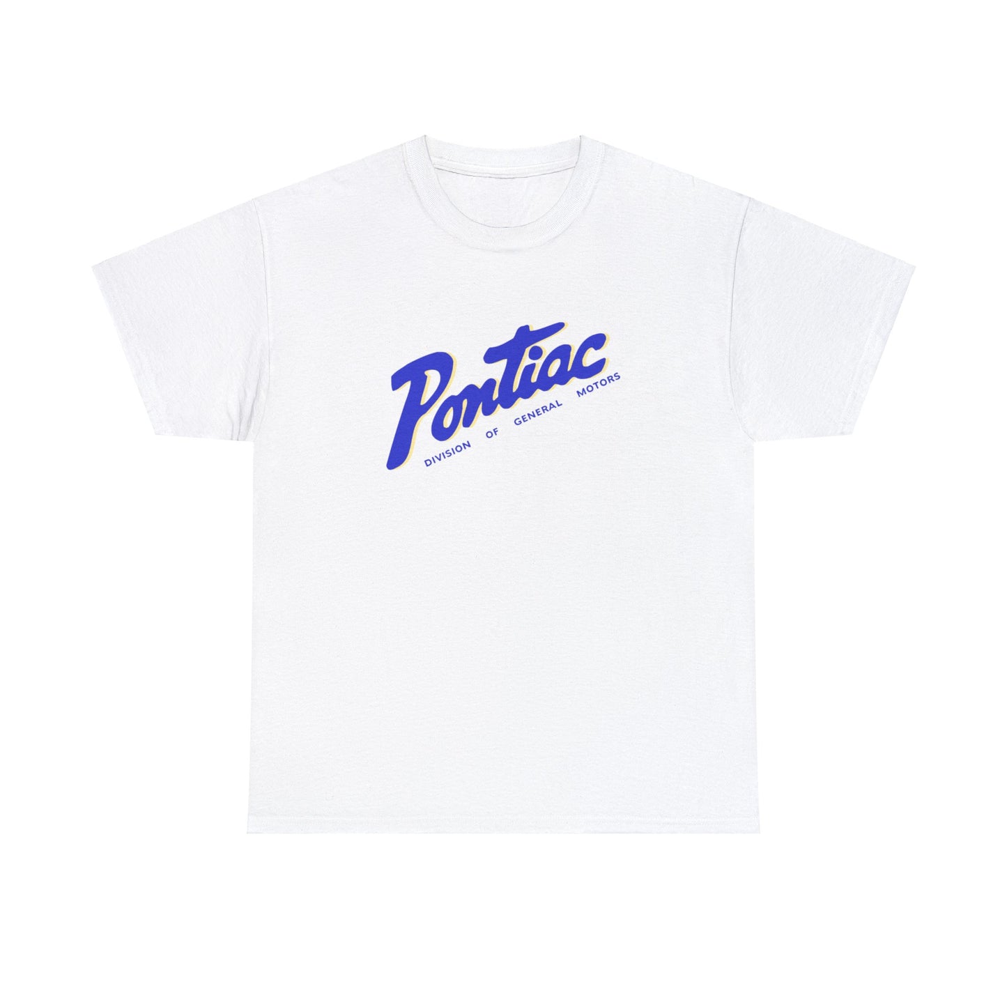 Vintage 1950s Pontiac T-Shirt, 2-Tone Blue & Cream