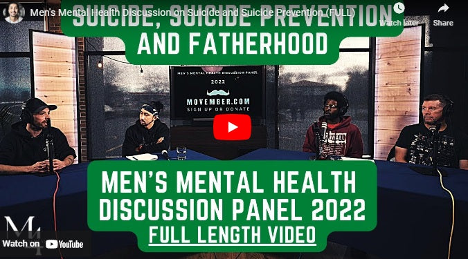 Load video: Men&#39;s Mental Health Discussion on Suicide and Suicide Prevention