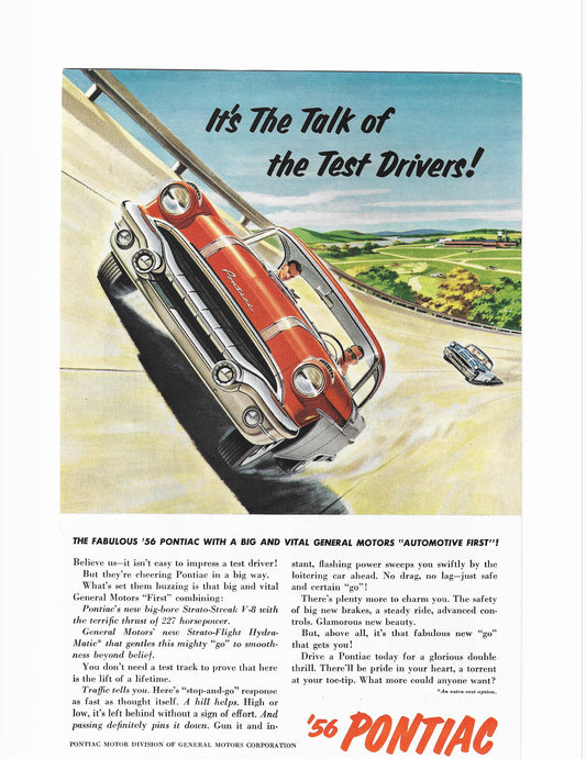 1956 Pontiac Advertisement