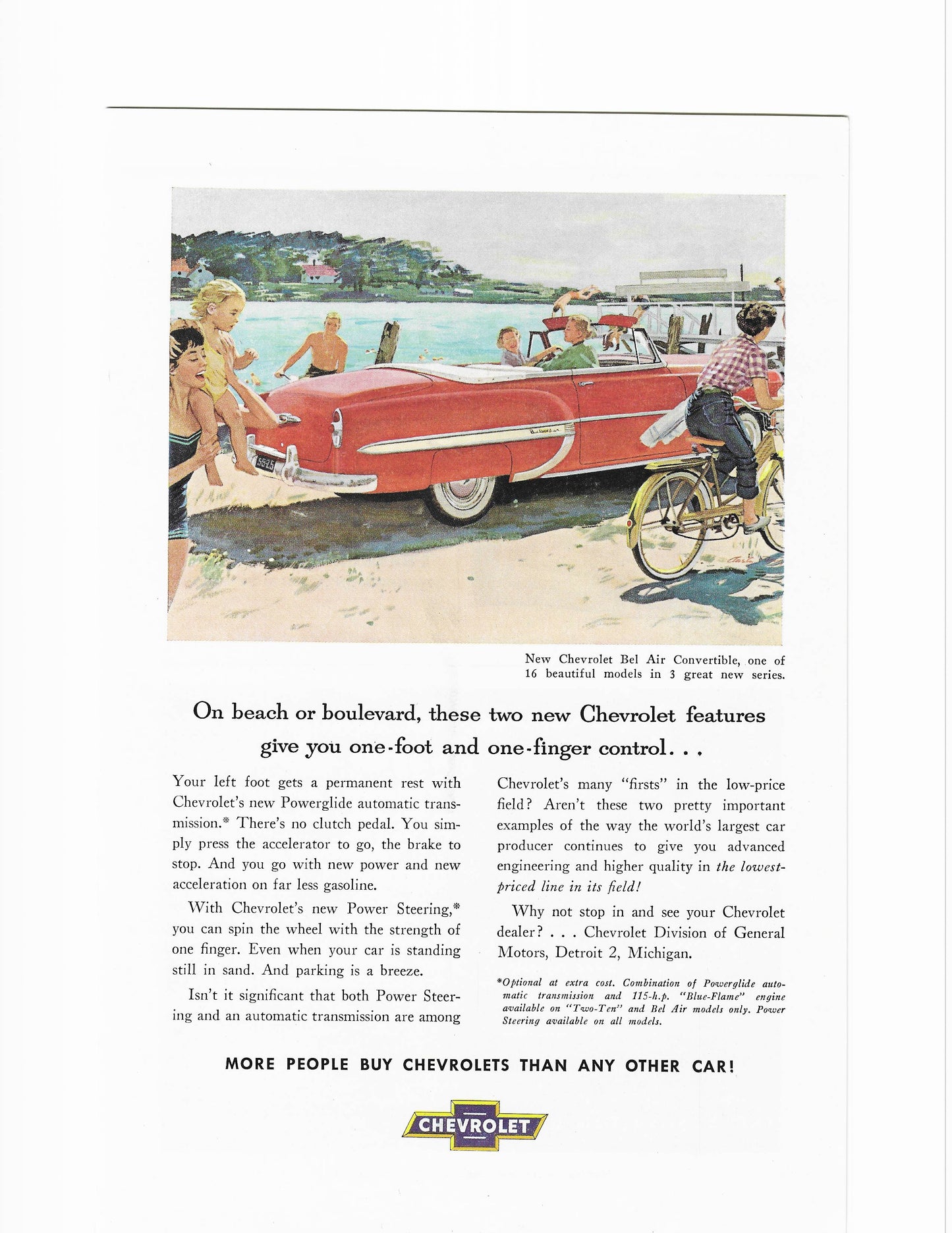 1953 Chevrolet Bel Air  Convertible Advertisement