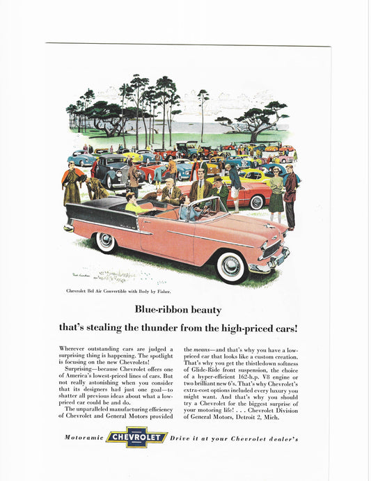 1955 Chevrolet Bel Air Convertible Advertisement