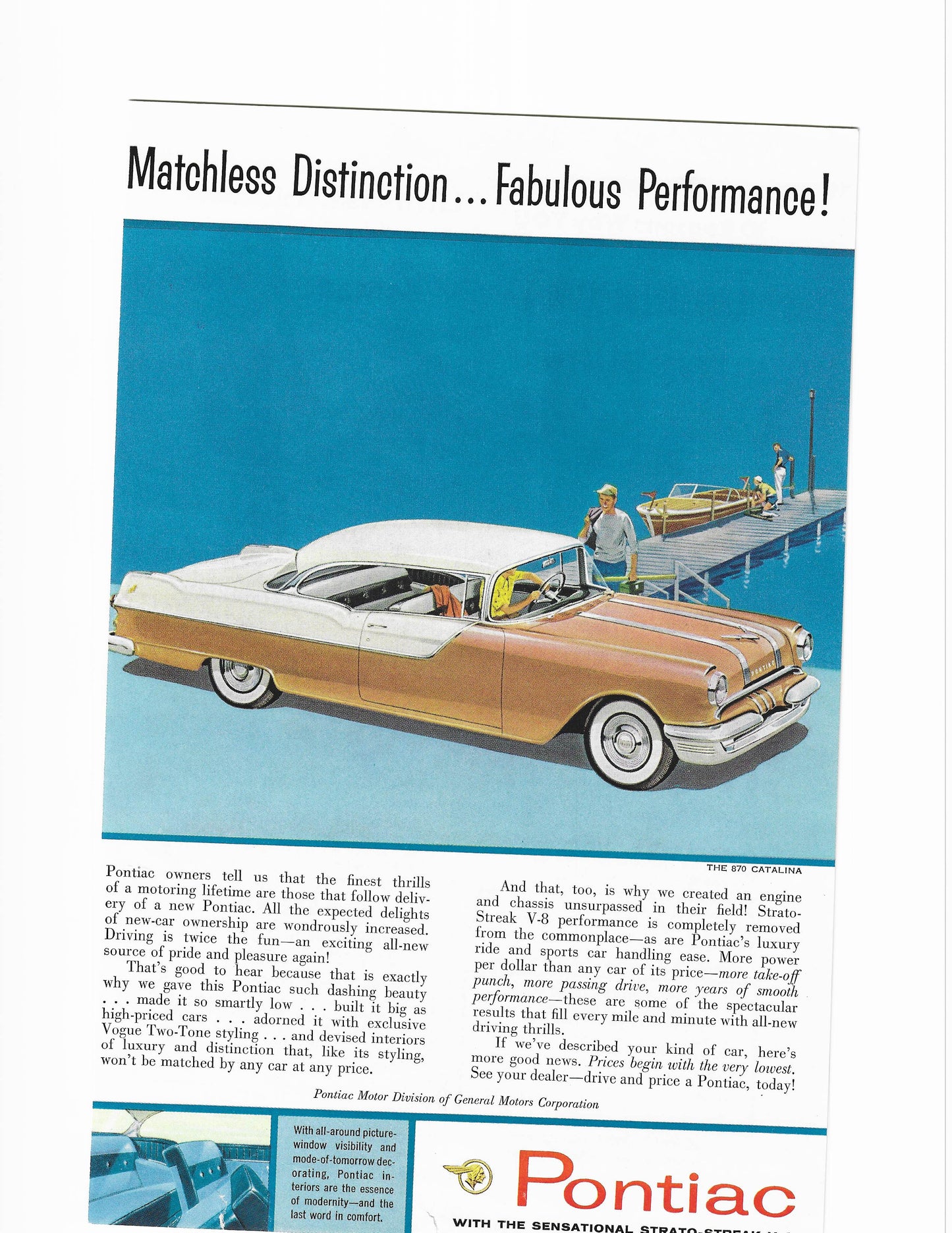 1955 Pontiac Star Chief Catalina Advertisement