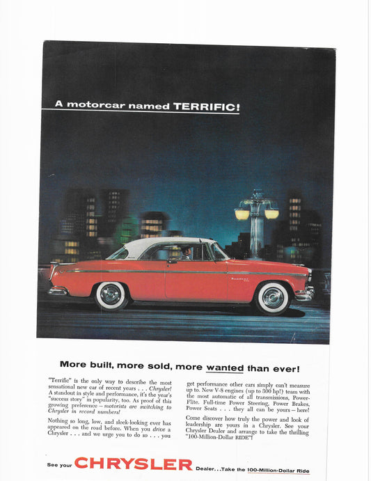 1955 Chrysler Windsor Advertisement