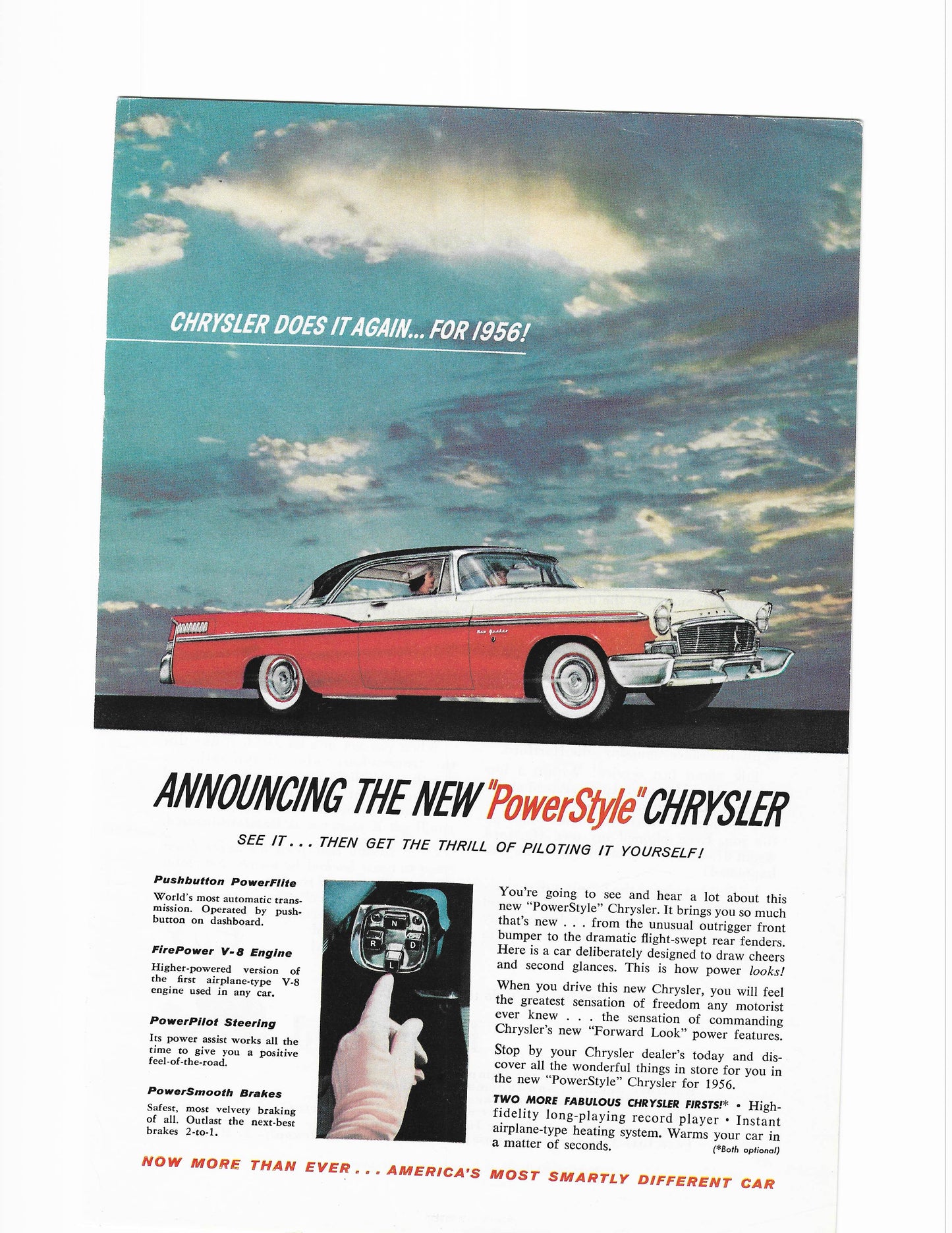 1956 Chrysler New Yorker Advertisement