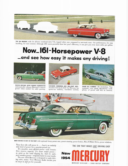 1954 Mercury Monterey Advertisement 2